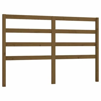 VidaXL Tête de lit Marron miel 141x4x100 cm Bois massif de pin 3 VidaXL Tête de lit Marron miel 141x4x100 cm Bois massif de pin