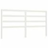VidaXL Tête de lit Blanc 206x4x100 cm Bois massif de pin -Têtes et pieds de lit Soldes image 2 817661