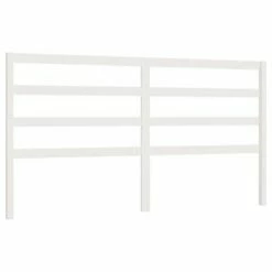 VidaXL Tête de lit Blanc 206x4x100 cm Bois massif de pin
