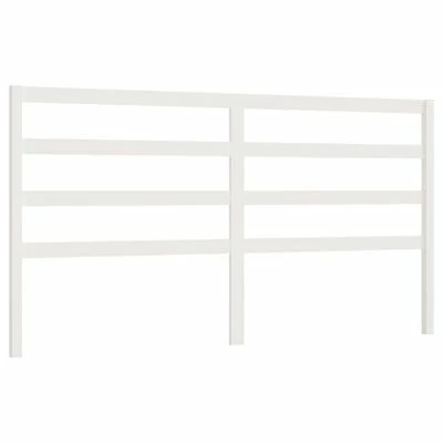 VidaXL Tête de lit Blanc 206x4x100 cm Bois massif de pin 3 VidaXL Tête de lit Blanc 206x4x100 cm Bois massif de pin