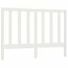 VidaXL Tête de lit Blanc 126x4x100 cm Bois massif de pin -Têtes et pieds de lit Soldes image 2 817681