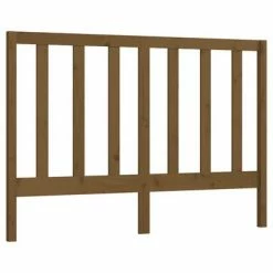 VidaXL Tête de lit Marron miel 146x4x100 cm Bois massif de pin