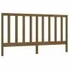 VidaXL Tête de lit Marron miel 186x4x100 cm Bois massif de pin -Têtes et pieds de lit Soldes image 2 817708