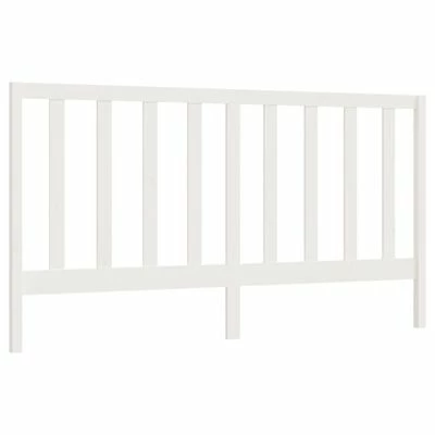VidaXL Tête de lit Blanc 206x4x100 cm Bois massif de pin 3 VidaXL Tête de lit Blanc 206x4x100 cm Bois massif de pin