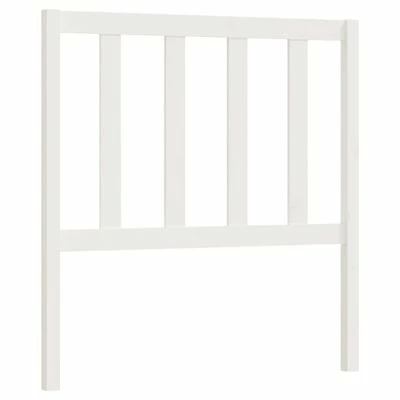 VidaXL Tête de lit Blanc 81x4x100 cm Bois massif de pin 3 VidaXL Tête de lit Blanc 81x4x100 cm Bois massif de pin