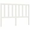 VidaXL Tête de lit Blanc 156x4x100 cm Bois massif de pin -Têtes et pieds de lit Soldes image 2 817746