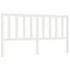 VidaXL Tête de lit Blanc 206x4x100 cm Bois massif de pin -Têtes et pieds de lit Soldes image 2 817761