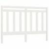 VidaXL Tête de lit Blanc 156x4x100 cm Bois massif de pin -Têtes et pieds de lit Soldes image 2 817796