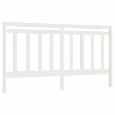 VidaXL Tête de lit Blanc 206x4x100 cm Bois massif de pin 3 VidaXL Tête de lit Blanc 206x4x100 cm Bois massif de pin
