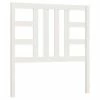 VidaXL Tête de lit Blanc 106x4x100 cm Bois massif de pin -Têtes et pieds de lit Soldes image 2 817826