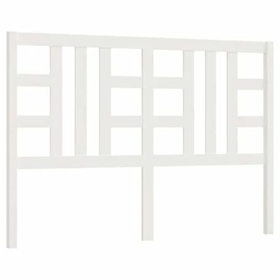 VidaXL Tête de lit Blanc 126x4x100 cm Bois massif de pin 3 VidaXL Tête de lit Blanc 126x4x100 cm Bois massif de pin