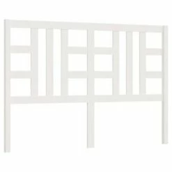 VidaXL Tête de lit Blanc 141x4x100 cm Bois massif de pin