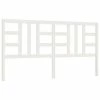 VidaXL Tête de lit Blanc 206x4x100 cm Bois massif de pin -Têtes et pieds de lit Soldes image 2 817861