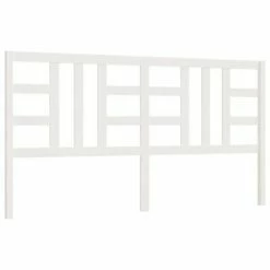 VidaXL Tête de lit Blanc 206x4x100 cm Bois massif de pin