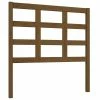 VidaXL Tête de lit Marron miel 95,5x4x100 cm Bois massif de pin -Têtes et pieds de lit Soldes image 2 817873