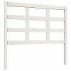 VidaXL Tête de lit Blanc 105,5x4x100 cm Bois massif de pin -Têtes et pieds de lit Soldes image 2 817876