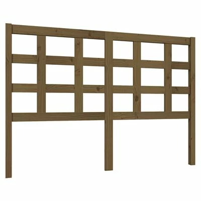 VidaXL Tête de lit Marron miel 140,5x4x100 cm Bois massif de pin 3 VidaXL Tête de lit Marron miel 140,5x4x100 cm Bois massif de pin