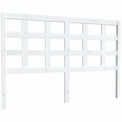 VidaXL Tête de lit Blanc 145,5x4x100 cm Bois massif de pin