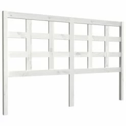 VidaXL Tête de lit Blanc 156x4x100 cm Bois massif de pin