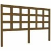 VidaXL Tête de lit Marron miel 156x4x100 cm Bois massif de pin -Têtes et pieds de lit Soldes image 2 817898