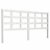 VidaXL Tête de lit Blanc 185,5x4x100 cm Bois massif de pin -Têtes et pieds de lit Soldes image 2 817906