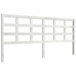 VidaXL Tête de lit Blanc 205,5x4x100 cm Bois massif de pin