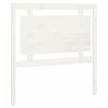 VidaXL Tête de lit Blanc 95,5x4x100 cm Bois massif de pin -Têtes et pieds de lit Soldes image 2 817921
