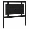 VidaXL Tête de lit Noir 95,5x4x100 cm Bois massif de pin 2 VidaXL Tête de lit Noir 95,5x4x100 cm Bois massif de pin -Têtes et pieds de lit Soldes image 2 817924