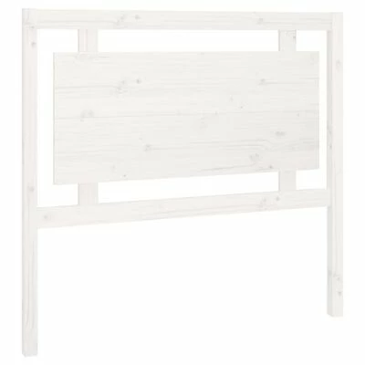 VidaXL Tête de lit Blanc 105,5x4x100 cm Bois massif de pin 3 VidaXL Tête de lit Blanc 105,5x4x100 cm Bois massif de pin