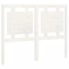 VidaXL Tête de lit Blanc 125,5x4x100 cm Bois massif de pin -Têtes et pieds de lit Soldes image 2 817931