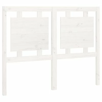 VidaXL Tête de lit Blanc 125,5x4x100 cm Bois massif de pin 3 VidaXL Tête de lit Blanc 125,5x4x100 cm Bois massif de pin