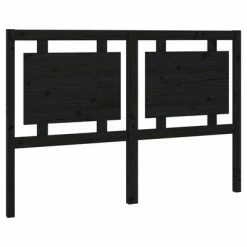 VidaXL Tête de lit Noir 145,5x4x100 cm Bois massif de pin