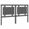 VidaXL Tête de lit Gris 155,5x4x100 cm Bois massif de pin -Têtes et pieds de lit Soldes image 2 817947