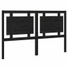 VidaXL Tête de lit Noir 155,5x4x100 cm Bois massif de pin 2 VidaXL Tête de lit Noir 155,5x4x100 cm Bois massif de pin -Têtes et pieds de lit Soldes image 2 817949