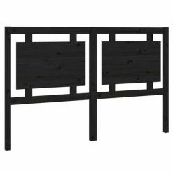 VidaXL Tête de lit Noir 155,5x4x100 cm Bois massif de pin