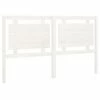 VidaXL Tête de lit Blanc 165,5x4x100 cm Bois massif de pin -Têtes et pieds de lit Soldes image 2 817951