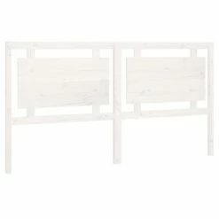 VidaXL Tête de lit Blanc 185,5x4x100 cm Bois massif de pin