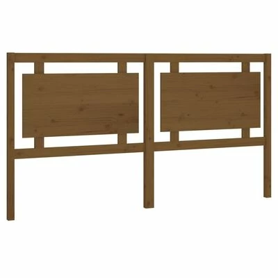 VidaXL Tête de lit Marron miel 185,5x4x100 cm Bois massif de pin 3 VidaXL Tête de lit Marron miel 185,5x4x100 cm Bois massif de pin