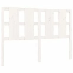 VidaXL Tête de lit Blanc 140,5x4x100 cm Bois massif de pin