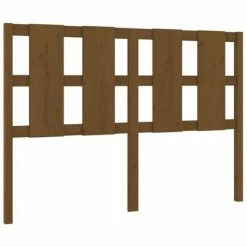VidaXL Tête de lit Marron miel 140,5x4x100 cm Bois massif de pin