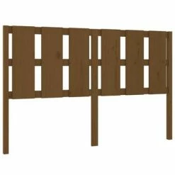 VidaXL Tête de lit Marron miel 155,5x4x100 cm Bois massif de pin