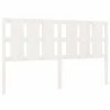 VidaXL Tête de lit Blanc 165,5x4x100 cm Bois massif de pin -Têtes et pieds de lit Soldes image 2 818001