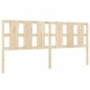 VidaXL Tête de lit 205,5x4x100 cm Bois massif de pin -Têtes et pieds de lit Soldes image 2 818010