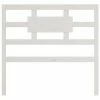 VidaXL Tête de lit Blanc 105,5x4x100 cm Bois massif de pin -Têtes et pieds de lit Soldes image 2 818026