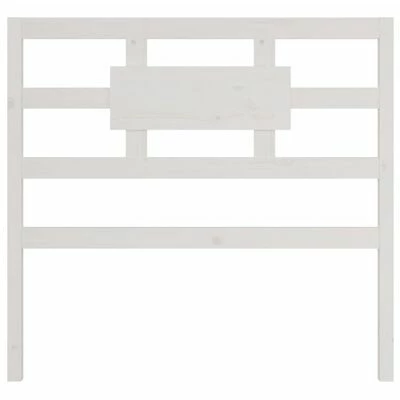 VidaXL Tête de lit Blanc 105,5x4x100 cm Bois massif de pin 3 VidaXL Tête de lit Blanc 105,5x4x100 cm Bois massif de pin