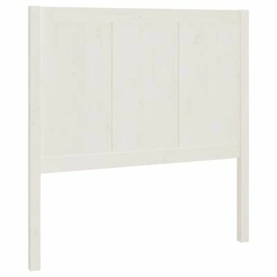VidaXL Tête de lit Blanc 80,5x4x100 cm Bois massif de pin 3 VidaXL Tête de lit Blanc 80,5x4x100 cm Bois massif de pin