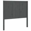 VidaXL Tête de lit Gris 105,5x4x100 cm Bois massif de pin -Têtes et pieds de lit Soldes image 2 818077