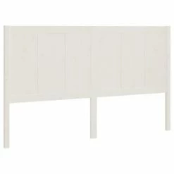VidaXL Tête de lit Blanc 125,5x4x100 cm Bois massif de pin