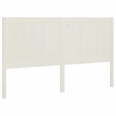 VidaXL Tête de lit Blanc 165,5x4x100 cm Bois massif de pin 3 VidaXL Tête de lit Blanc 165,5x4x100 cm Bois massif de pin
