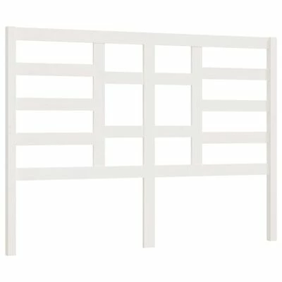 VidaXL Tête de lit Blanc 146x4x104 cm Bois massif de pin 3 VidaXL Tête de lit Blanc 146x4x104 cm Bois massif de pin